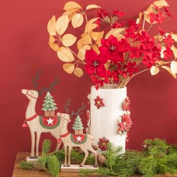 Vase Poinsettia H25 cm en céramique