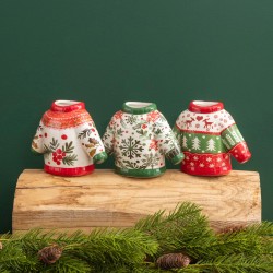 Mini vase pull de Noël H15...