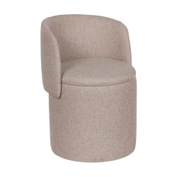 Pouf fauteuil Eclipse taupe
