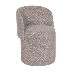 Pouf fauteuil Eclipse léopard