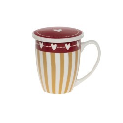 Coffret de 2 mugs Silva en porcelaine décorée 35cl