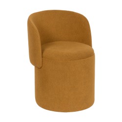 Pouf fauteuil Eclipse moutarde