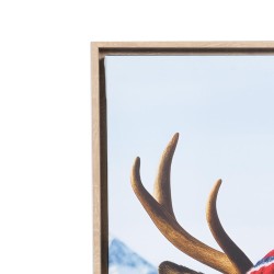 Toile cerf au ski 60x90 cm