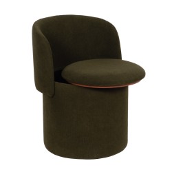 Pouf fauteuil Eclipse kaki