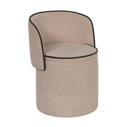 Pouf fauteuil Eclipse beige...