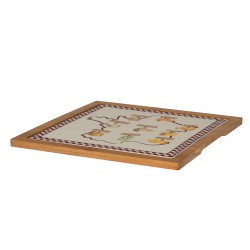 Plat carré Fromage 26x26 cm rouge