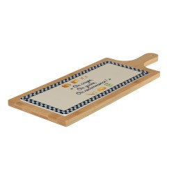 Plateau rectangle Fromage 31 x 13 cm bleu