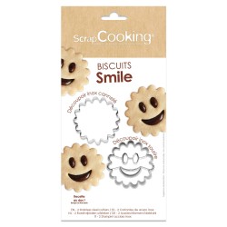 2 emporte-pièces pour biscuits smile