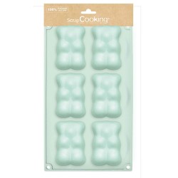 Moule silicone 6 oursons