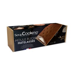Coffret Bûche de Noël Matelassée - Moule, insert, tapis et support