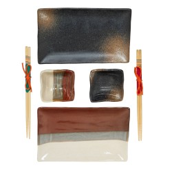 Coffret d'un set à sushi Wabi