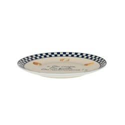 Set de 4 assiettes Fromage 21 cm bleu
