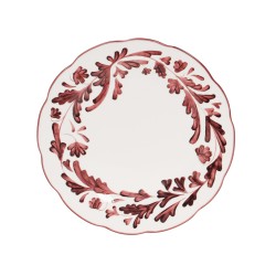 Assiette plate Romane rouge...