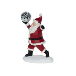 Père Noël disco 19 cm en résine