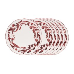 Assiette plate Romane rouge...