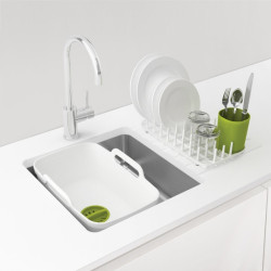 Bassine/égouttoir Blc/Vert 85101 SUP