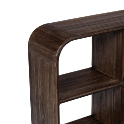 Étagère 6 casiers asymétriques en bois 90 cm Aronia