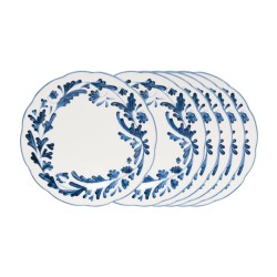 Assiette plate Romane bleue...