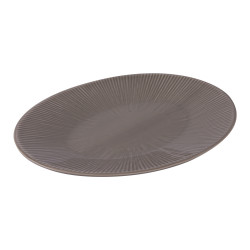 Plat ovale 41.5 cm Bohemia gris