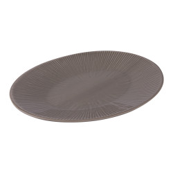 Plat ovale Bohémia 41,5 cm gris