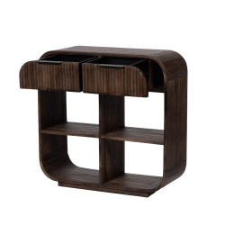 Console 2 tiroirs 81 cm Aronia en bois