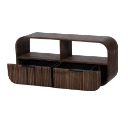 Meuble TV 2 tiroirs Aronia 105 cm en bois