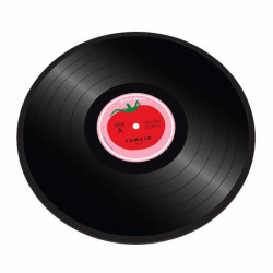 Planche de travail en verre tomato vinyl 30 cm/diamètre worktop saver