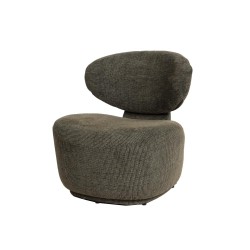 Fauteuil Sandro en tissu vert