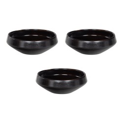 Bol évasé Chado noir 13 cm...