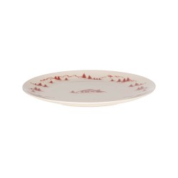 Plat rond Alpages rouge 32 cm
