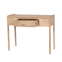 Console Alexie 1 tiroir 1 niche 100 cm en manguier naturel