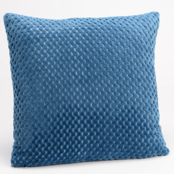 Coussin Damier bleu nuit