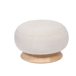 Pouf en tissu et bois L65...