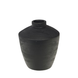 Vase en terre cuite noir...