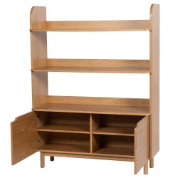 Bibliothèque Aster 148 cm en multiplis chêne
