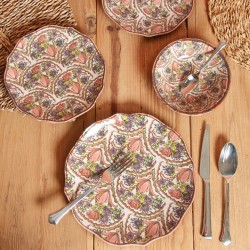 Assiette plate Jaipur 27 cm (lot de 6)