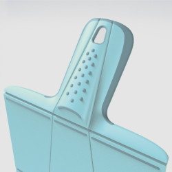 planche à découper pliable chop2pot modèle mini bleu