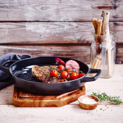 Poêle grill Nori noir 28 cm