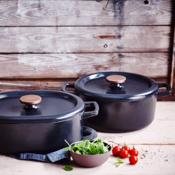 Cocotte Nori noire triple fonte 26 cm 5L