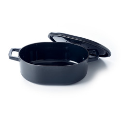 Cocotte Nori noire triple fonte 31 cm 5.5L