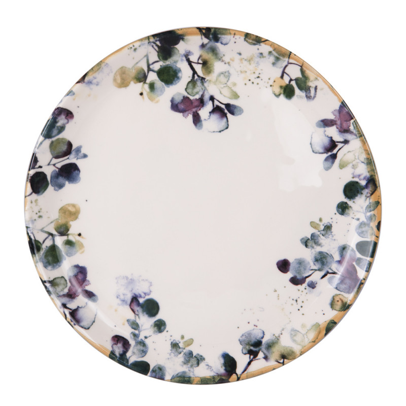 TABLE PASSION - Assiette plate Garden 27.5 cm (lot de 6)