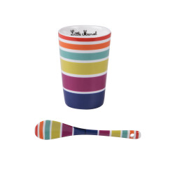 Coffret de 6 gobelets et ses cuillères Multico 15 cl