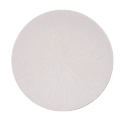 Assiette plate Santal blanc...