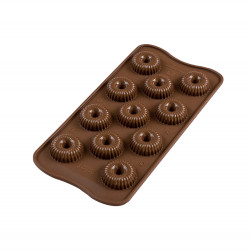 Moule en silicone pour 11 Choco crown de 3 cm