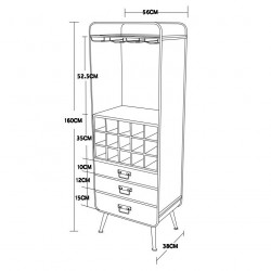 Meuble range bouteilles