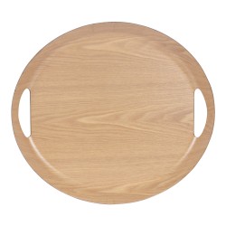 Plateau ovale 46x41 cm naturel