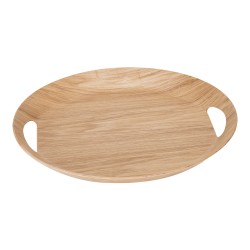 Plateau ovale 46x41 cm naturel
