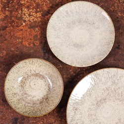 Assiette creuse Akaris 22 cm (lot de 6)