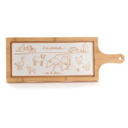 Planche rectangle en bois...