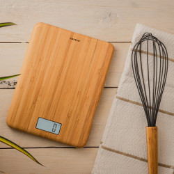 Balance électronique de cuisine en bambou 5Kg/1g